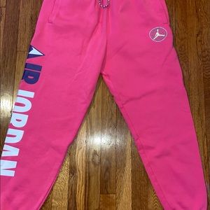 Brand new never worn Pink Air Jordan sweats